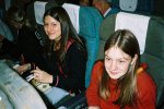Manon et Gabrielle dans l'avion de Vietnam airlines