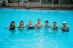 Moment de détente dans la piscine du collège Tran Van On