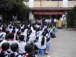 Présentation devant les élèves du collège TVO