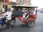 Phnom Penh, Cambodge, transfert vers l'hôtel Cozyna