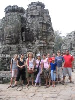 Les têtes multiples du Bayon, à Angkor Thom