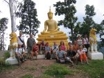 Visite d'un monastère à Mae Hong Son, dans le nord de la Thailande