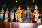 La troupe d'un spectacle traditionnel à Angkor-Village