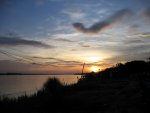 Vientiane: coucher de soleil sur le Mékong